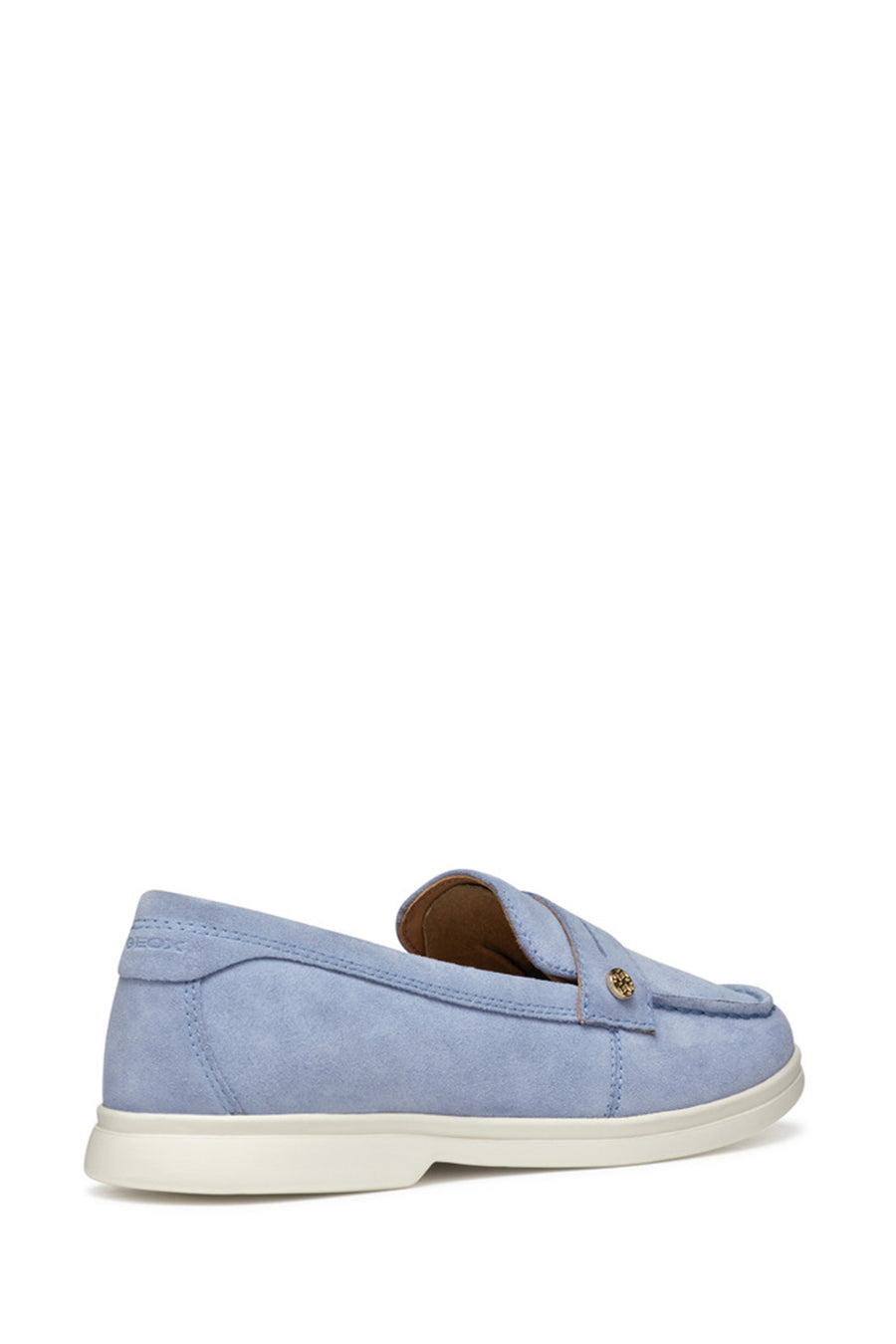 Geox Women Blue Xand 3 Suede Leather Masculine Loafer