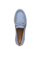Geox Women Blue Xand 3 Suede Leather Masculine Loafer | Derimod