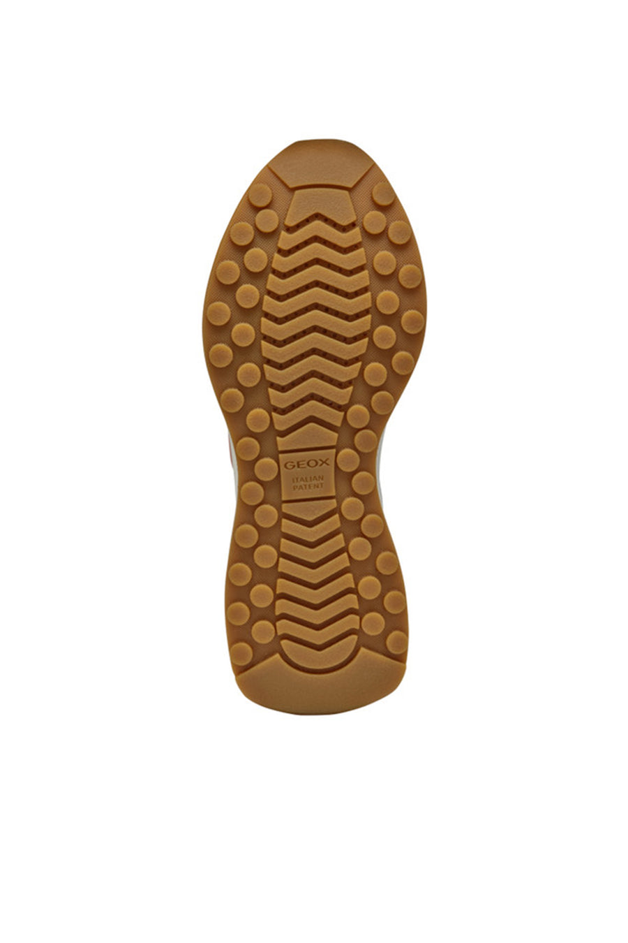 Geox Women Beige D Amabel Lace-Up Thick-Soled Leather Sneaker