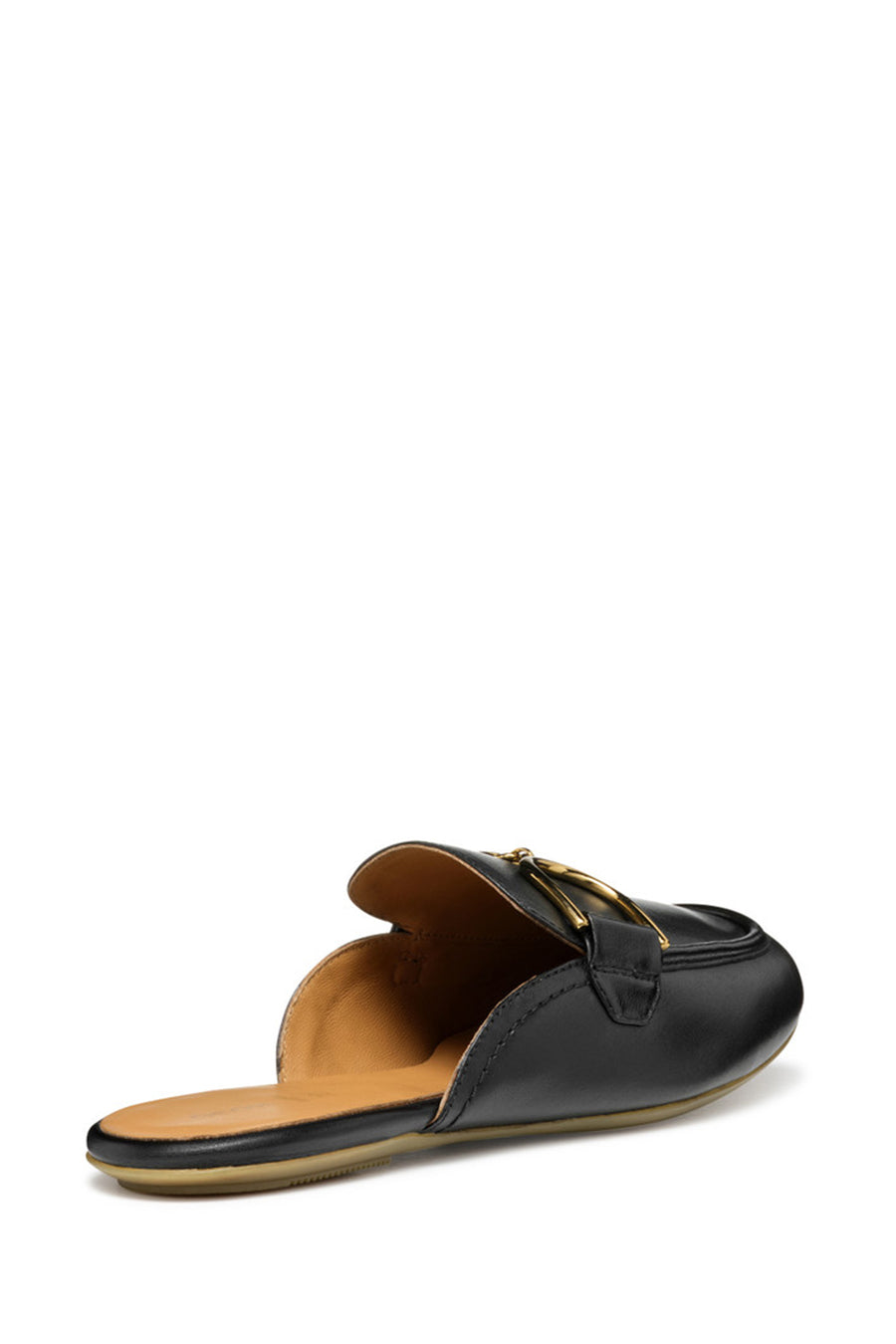 Geox Women Black Palmaria Buckled Leather Slippers