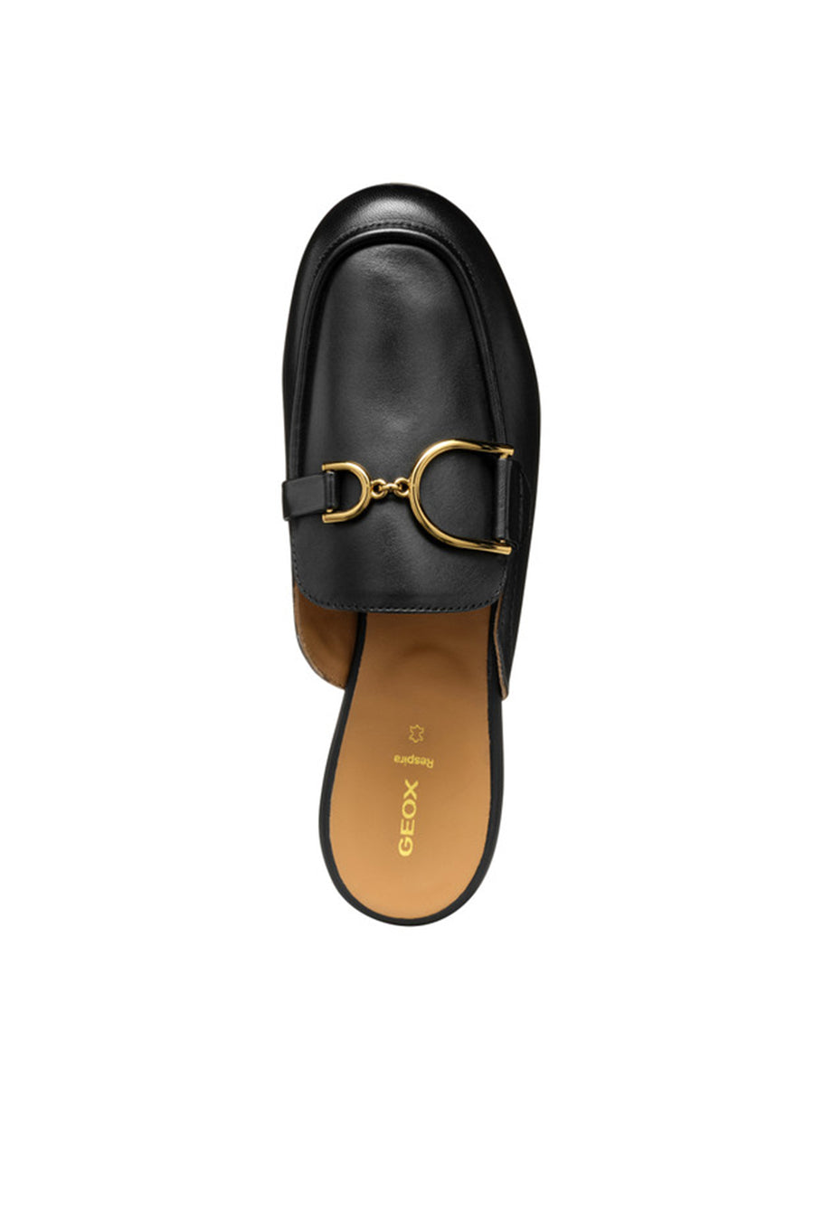 Geox Women Black Palmaria Buckled Leather Slippers