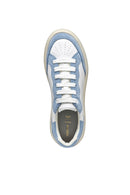 Geox Kadın Beyaz Spherica Ec4.1 Bağcıklı Kalın Tabanlı Deri Sneaker | Derimod