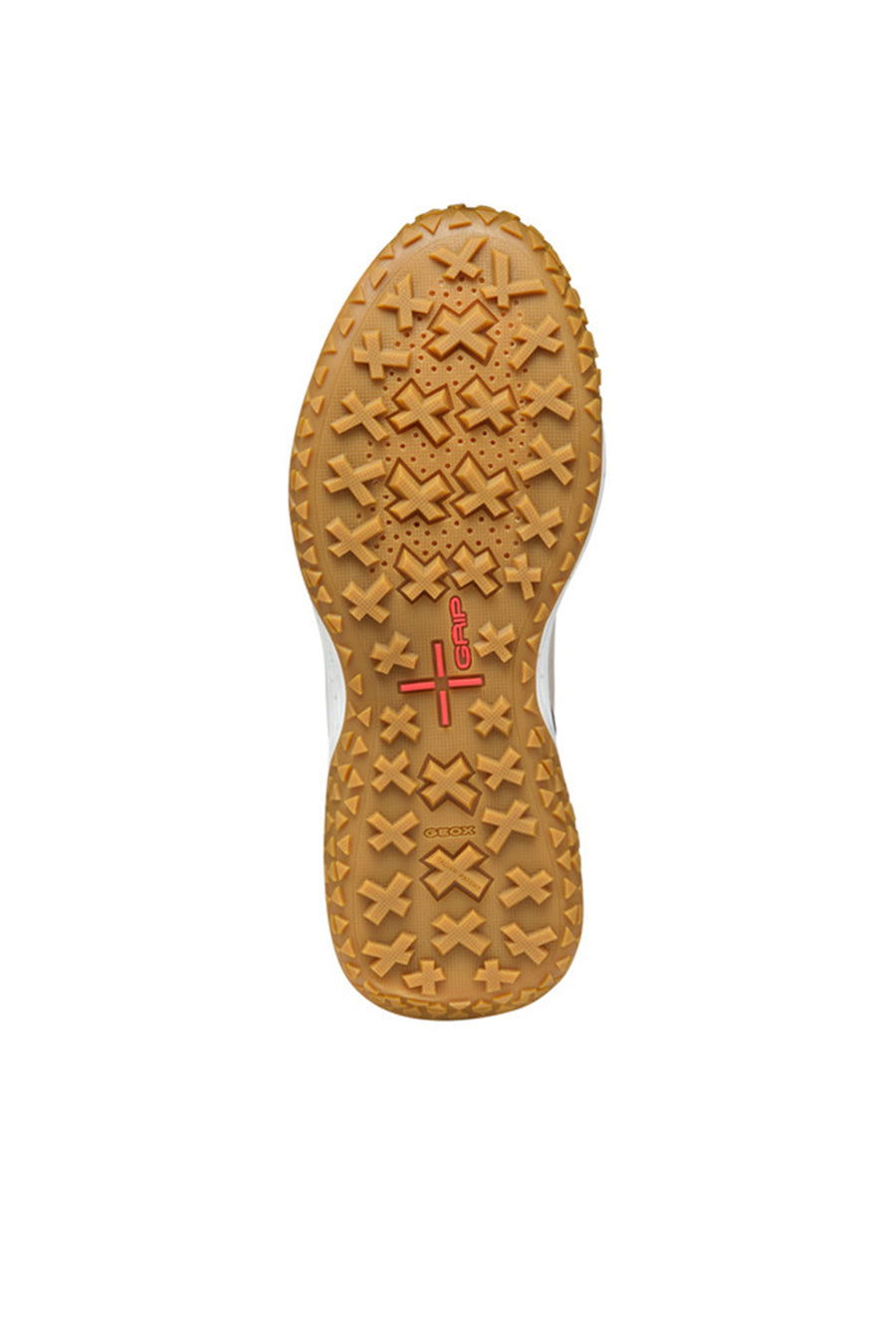 Geox Women Brown Oliviera + Grip Lace-Up Thick Sole Leather Sneaker