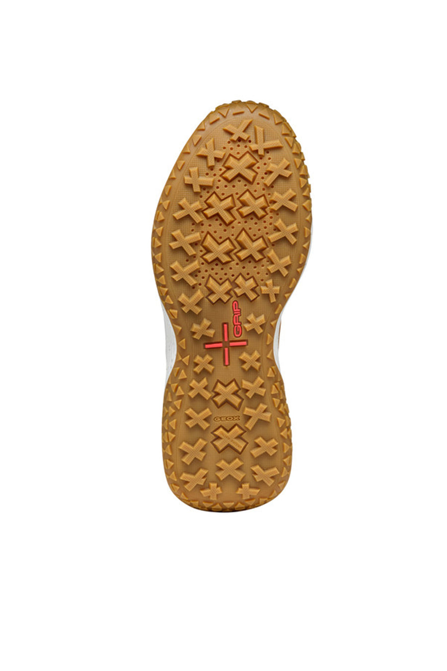 Geox Women Brown Oliviera + Grip Lace-Up Thick Sole Leather Sneaker