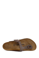 Birkenstock Men's Brown Gizeh Flip Flops | Derimod