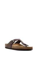 Birkenstock Men's Brown Gizeh Flip Flops | Derimod