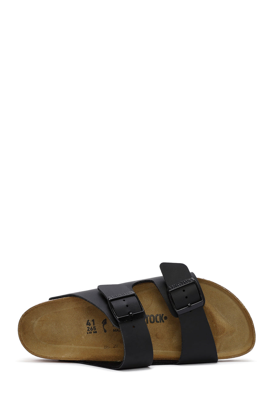 Birkenstock Erkek Siyah Çift Tokalı Arizona Bf Düz Terlik