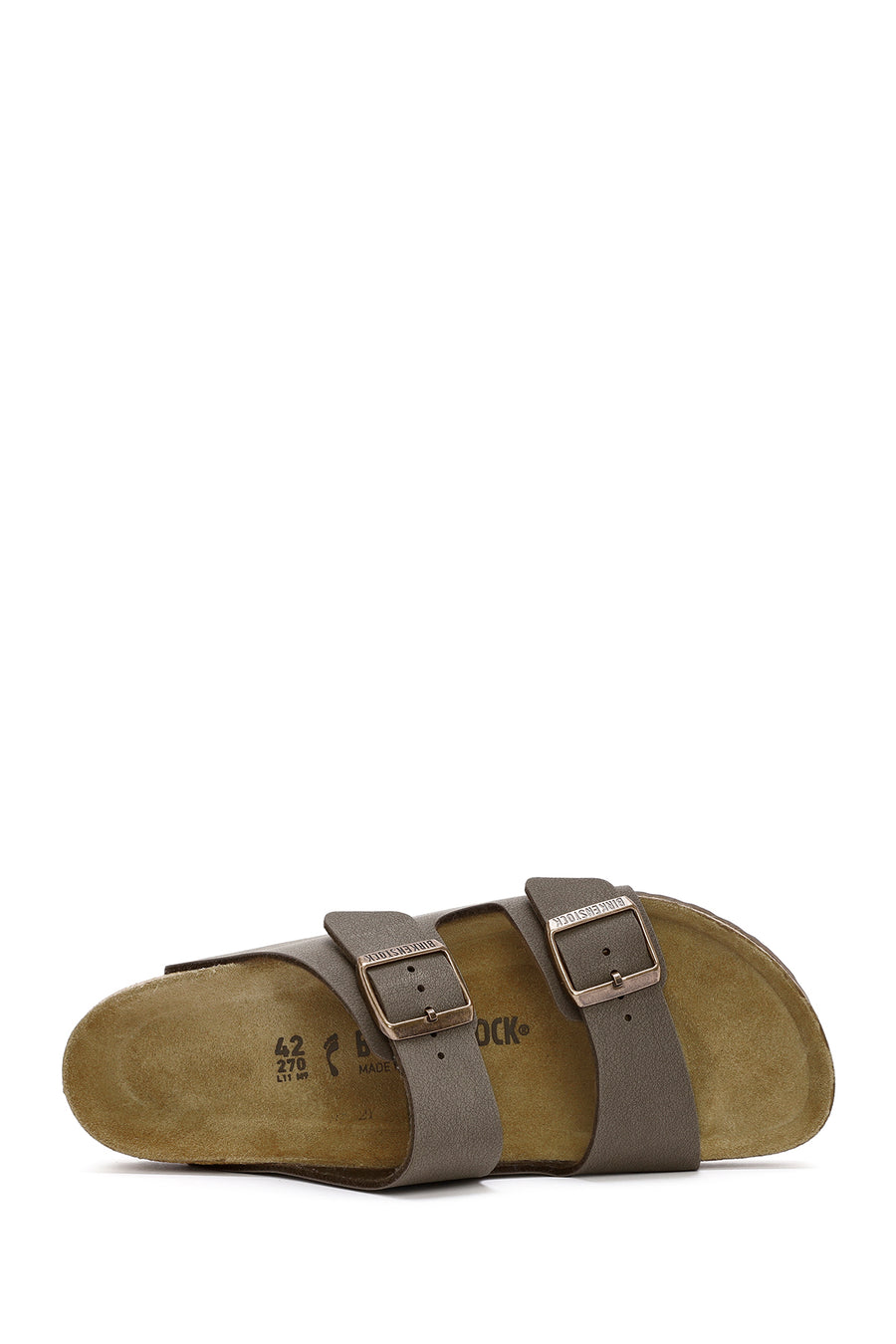 Birkenstock Erkek Vizon Çift Tokalı Arizona Eva Terlik