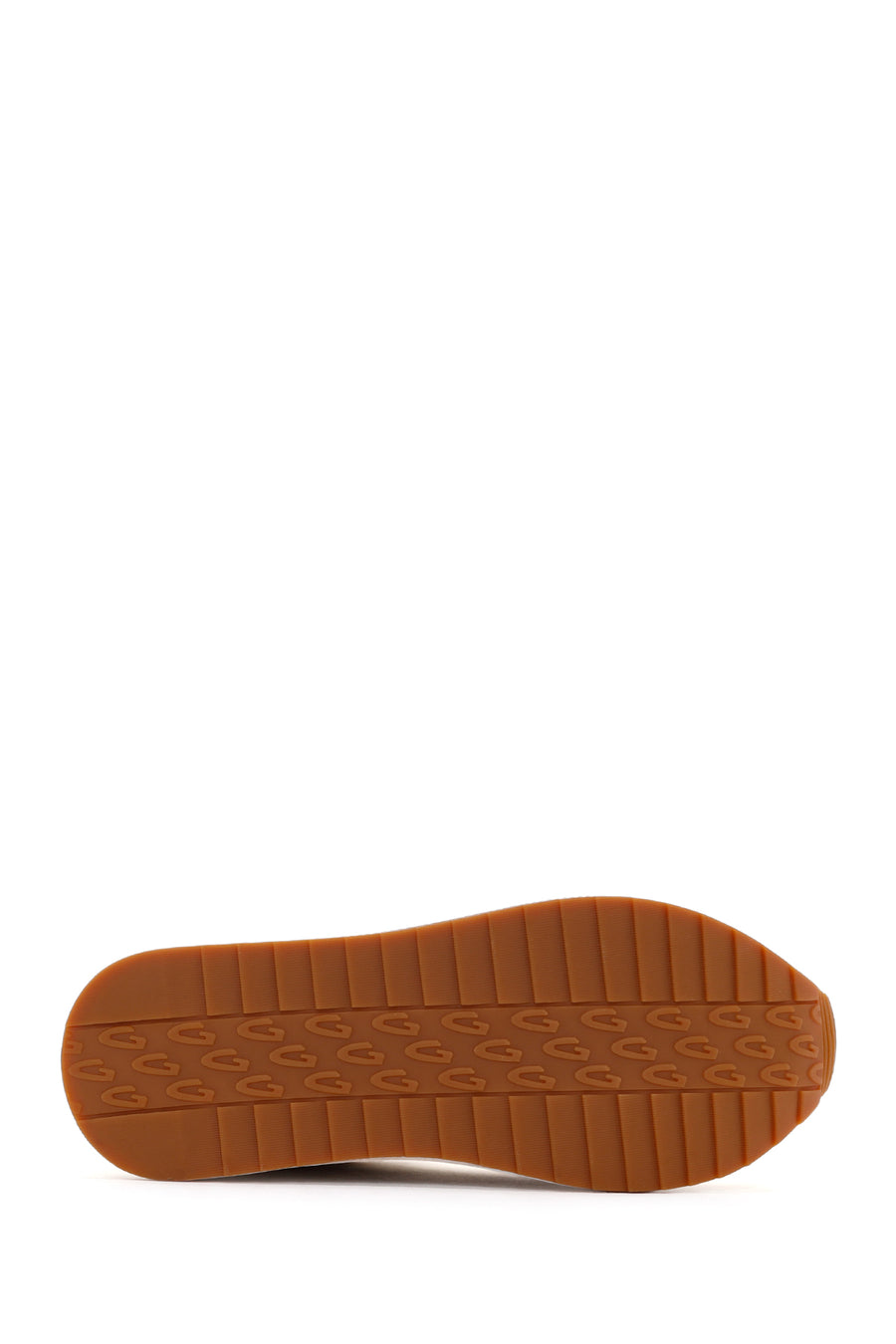 Alberto Guardiani Women's Beige Gold Louise Thick Sole Leather Sneaker
