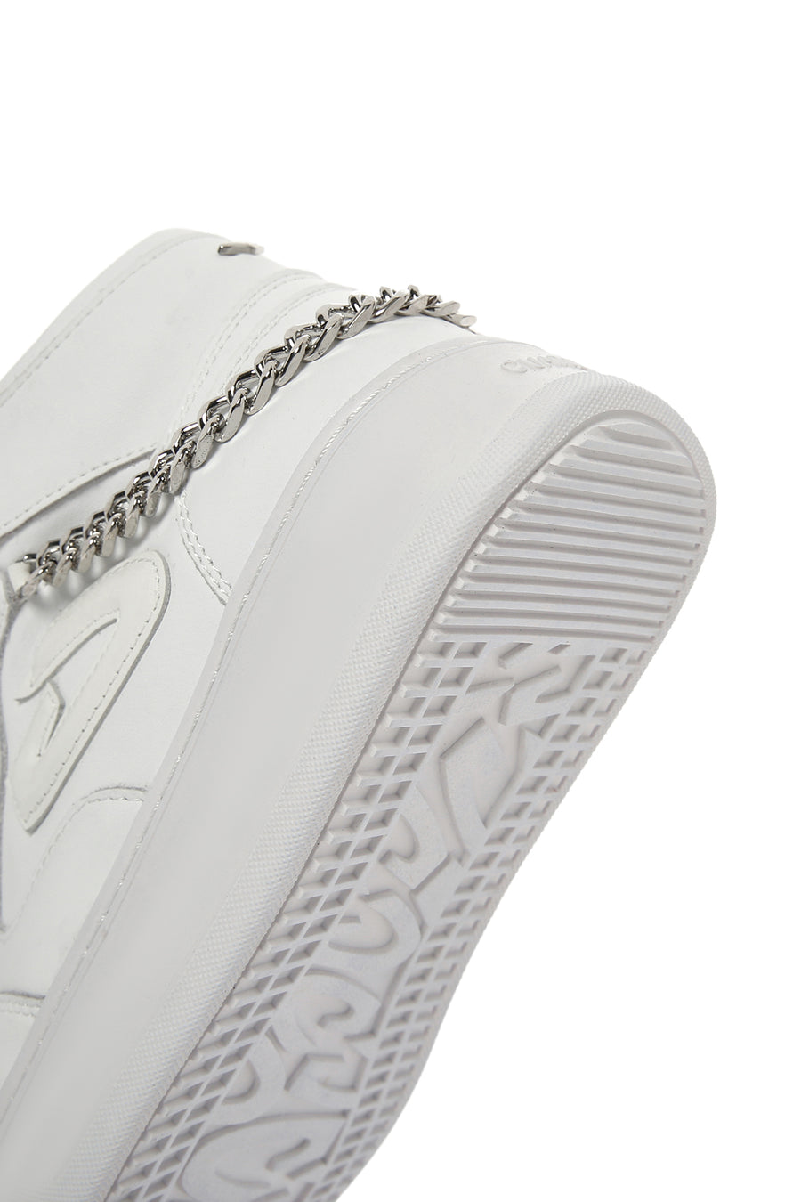 Alberto Guardiani Kadın Beyaz Deri Kalın Tabanlı Bilekli Sneaker