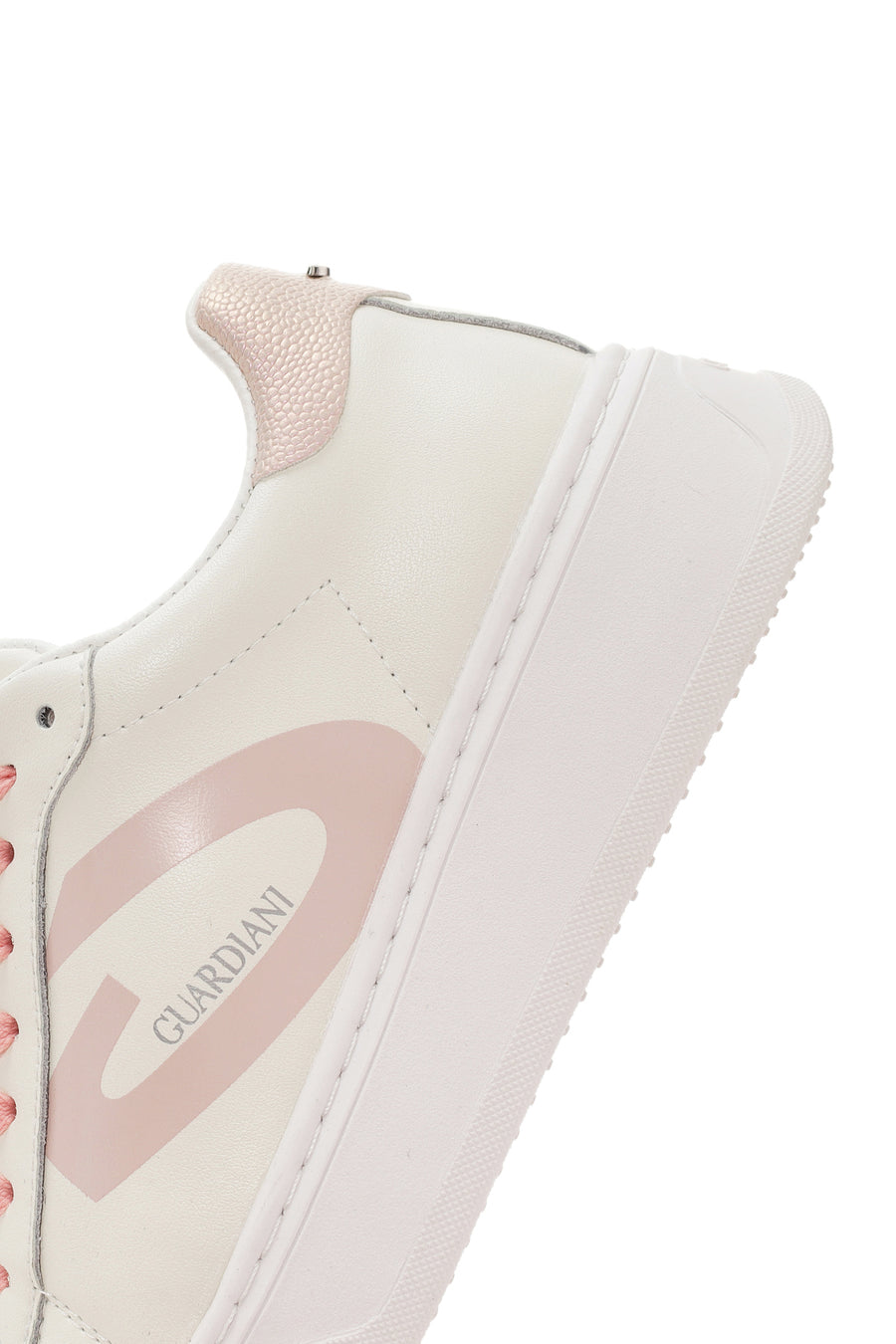 Alberto Guardiani Kadın Bej New Era Bağcıklı Deri Sneaker