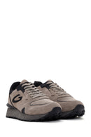 Alberto Guardiani Men's Mink Wen Thick Soled Suede Leather Sneaker | Derimod