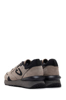 Alberto Guardiani Men's Mink Wen Thick Soled Suede Leather Sneaker | Derimod