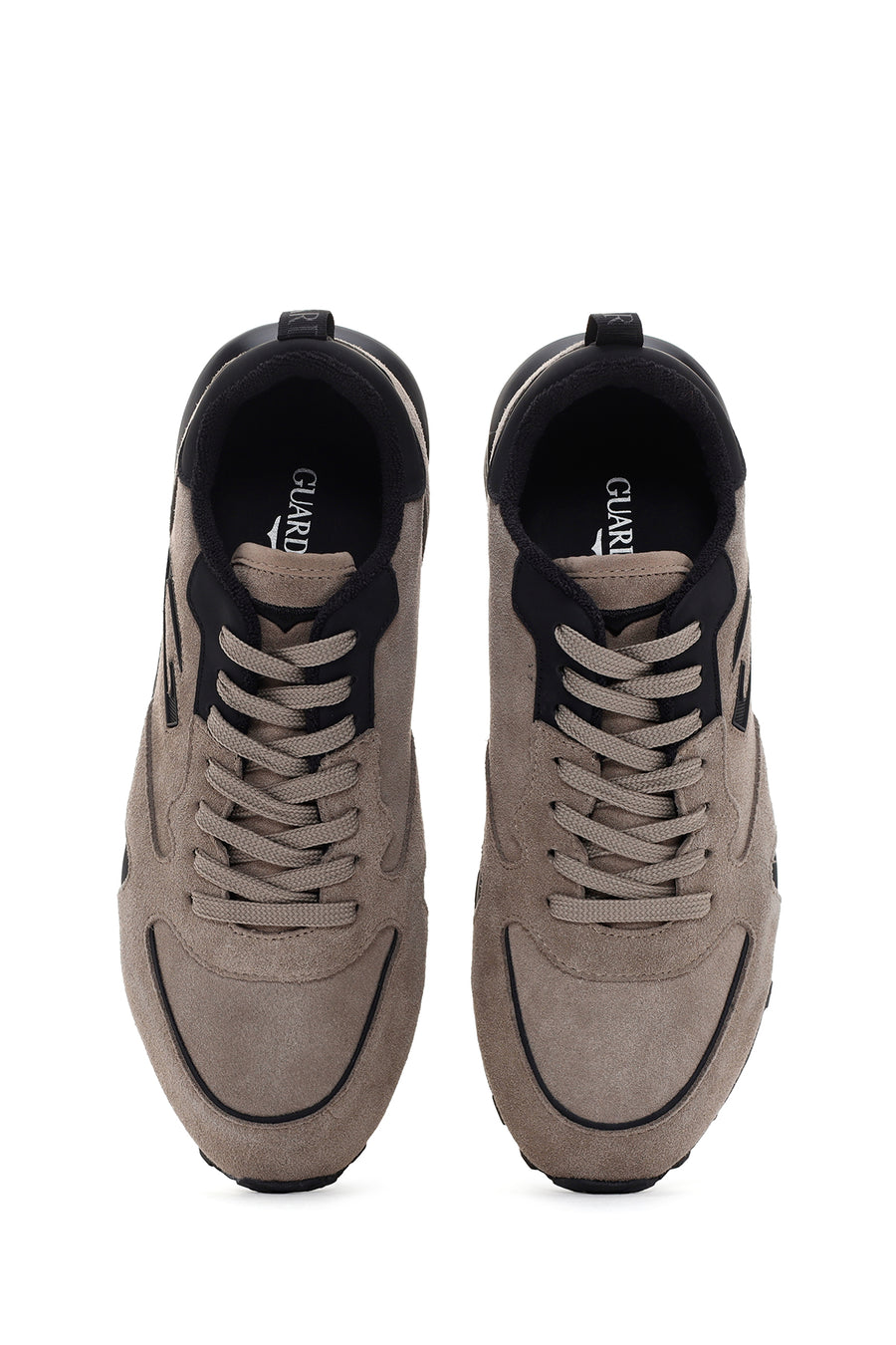 Alberto Guardiani Men's Mink Wen Thick Soled Suede Leather Sneaker