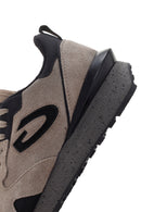 Alberto Guardiani Men's Mink Wen Thick Soled Suede Leather Sneaker | Derimod
