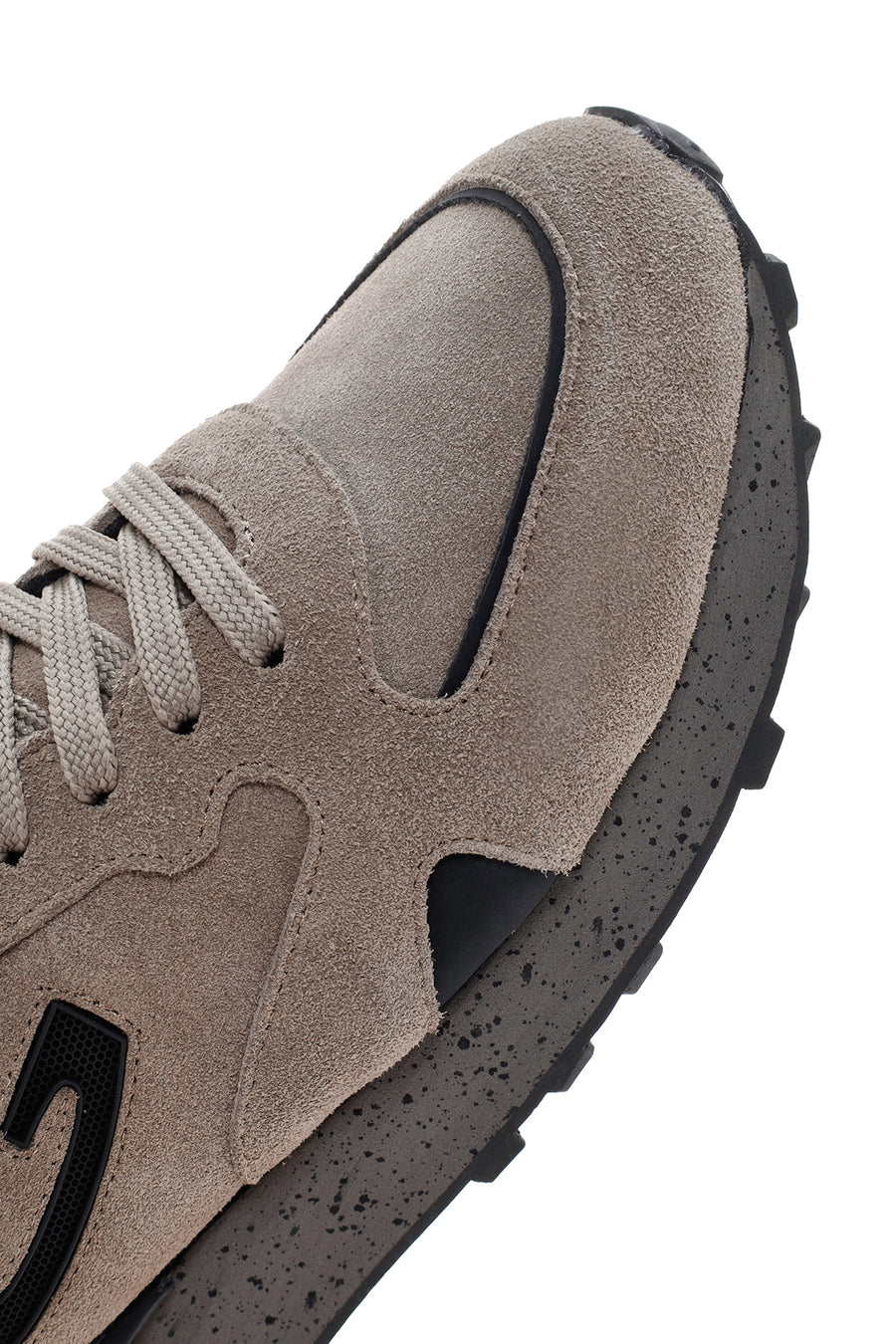 Alberto Guardiani Men's Mink Wen Thick Soled Suede Leather Sneaker