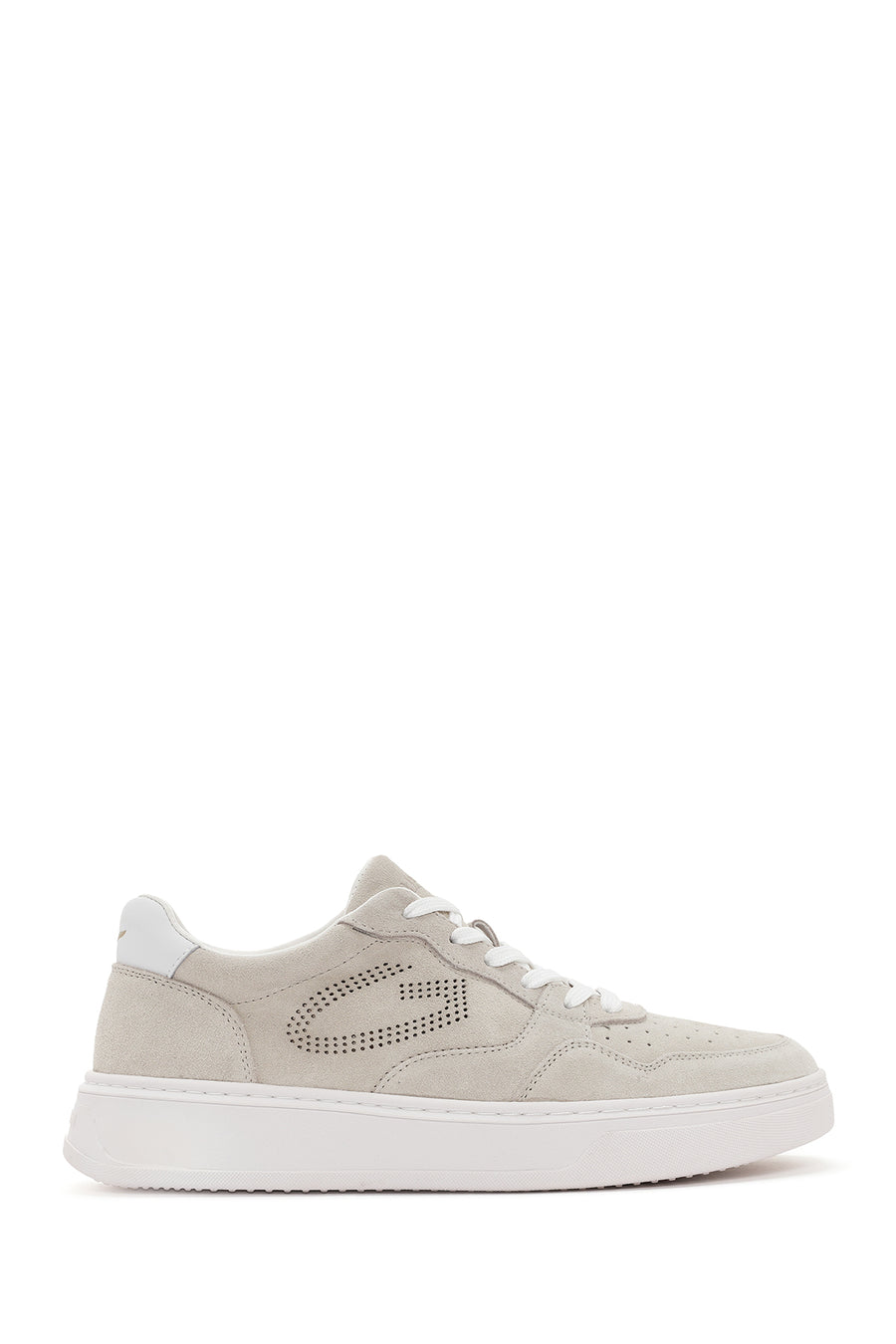 Alberto Guardiani Men's Beige New Era Lace-Up Leather Sneakers G03M100026 | Derimod