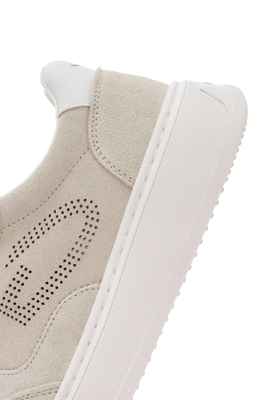 Alberto Guardiani Men's Beige New Era Lace-Up Leather Sneakers
