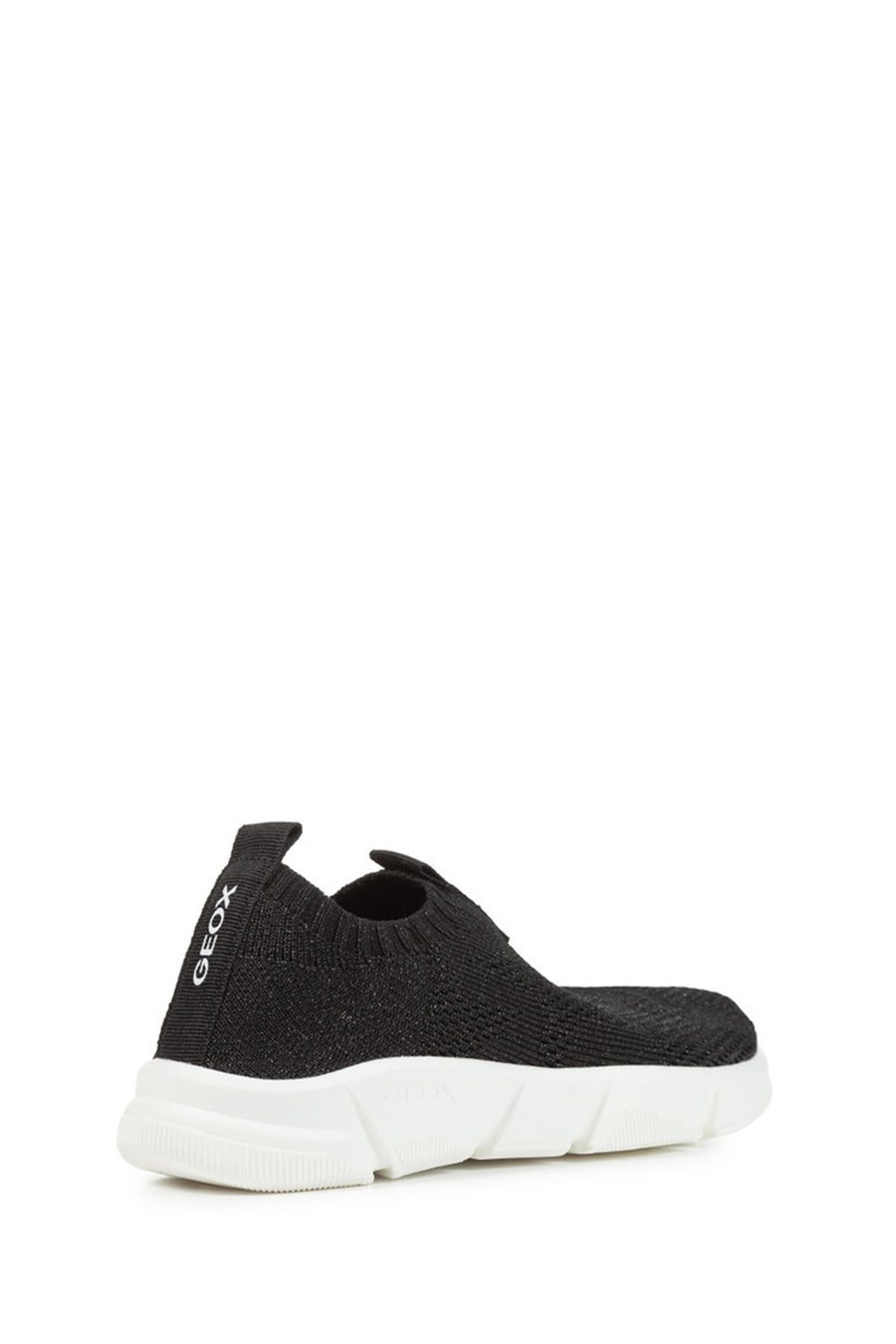 Geox Girl Black J Aril G. E - Shiny Knitt. Text Fabric Sneaker