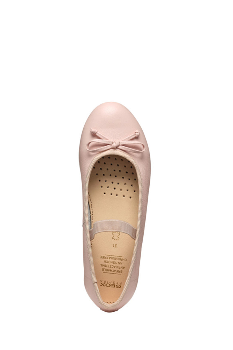 Geox Girls Pink Plie Ballet Flat