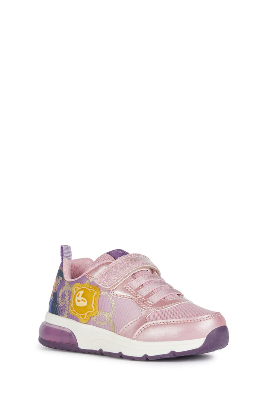 Geox Girls Pink Spaceclub Strappy Sneakers