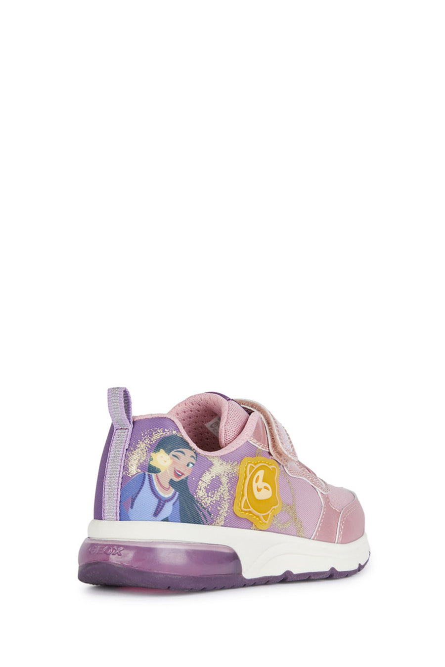 Geox Girls Pink Spaceclub Strappy Sneakers
