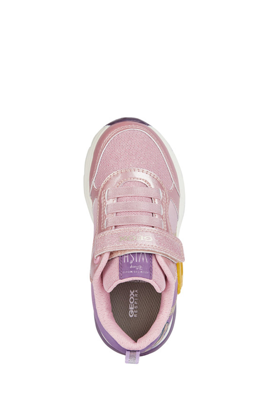 Geox Girls Pink Spaceclub Strappy Sneakers
