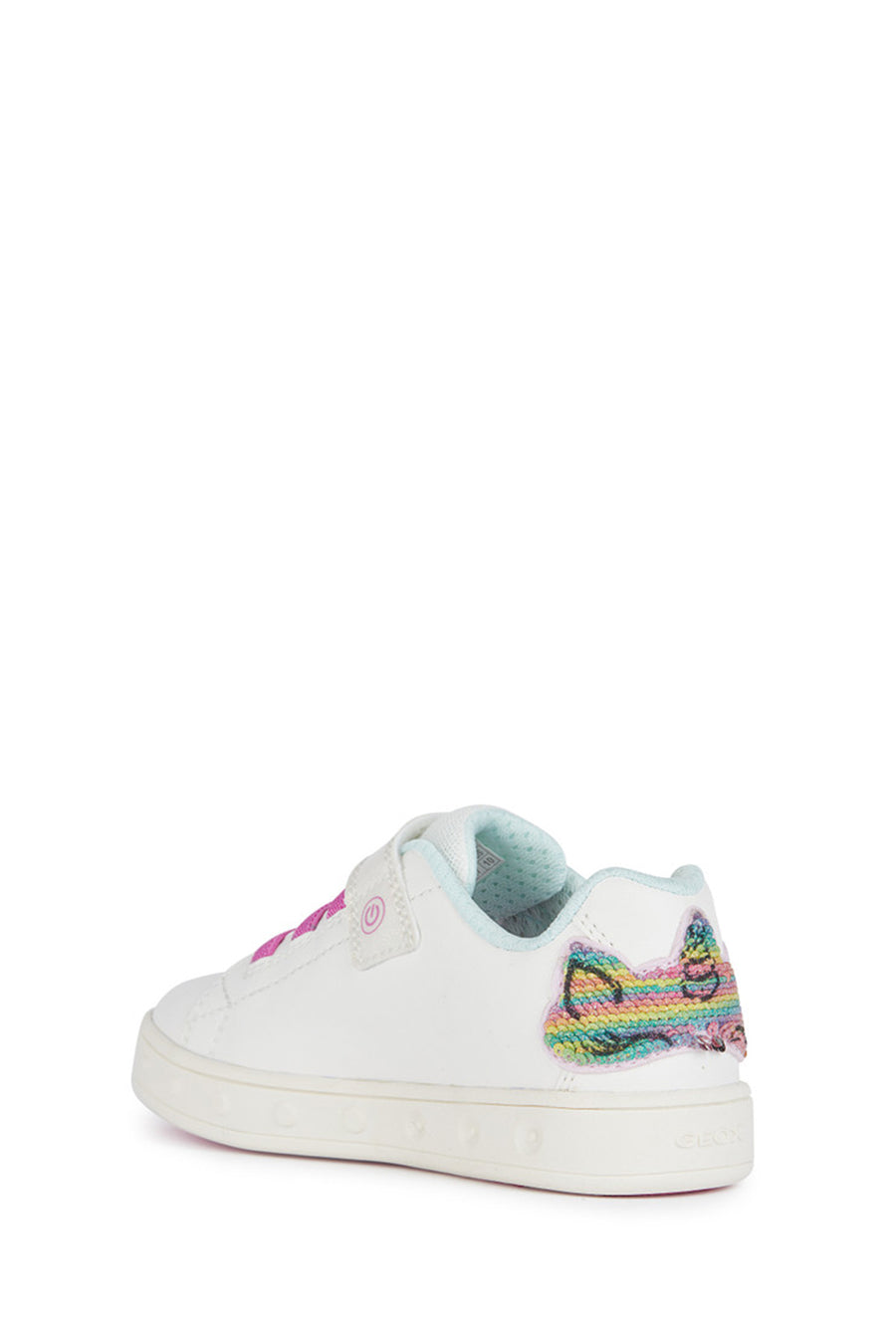 
Geox Girls White Skylin Leather Sneaker
