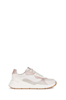 Geox Girls White Mawazy Lace-Up Sneaker | Derimod