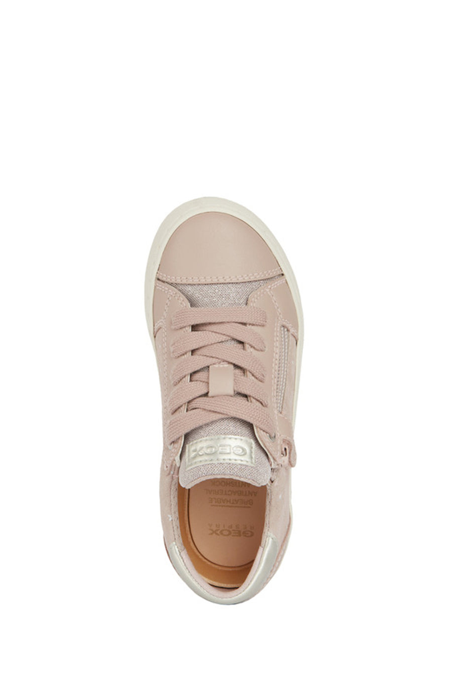 
Geox Girls Pink Kilwi Zippered Leather Sneaker
