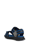 Geox Boy's Multicolored Airadium Strap Leather Sandals | Derimod
