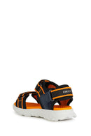Geox Boy's Multicolored Airadium Strap Leather Sandals | Derimod