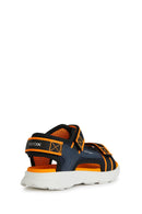 Geox Boy's Multicolored Airadium Strap Leather Sandals | Derimod