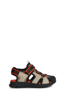 Geox Boy's Multicolored Airadium Strap Leather Sandals | Derimod