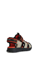Geox Boy's Multicolored Airadium Strap Leather Sandals | Derimod