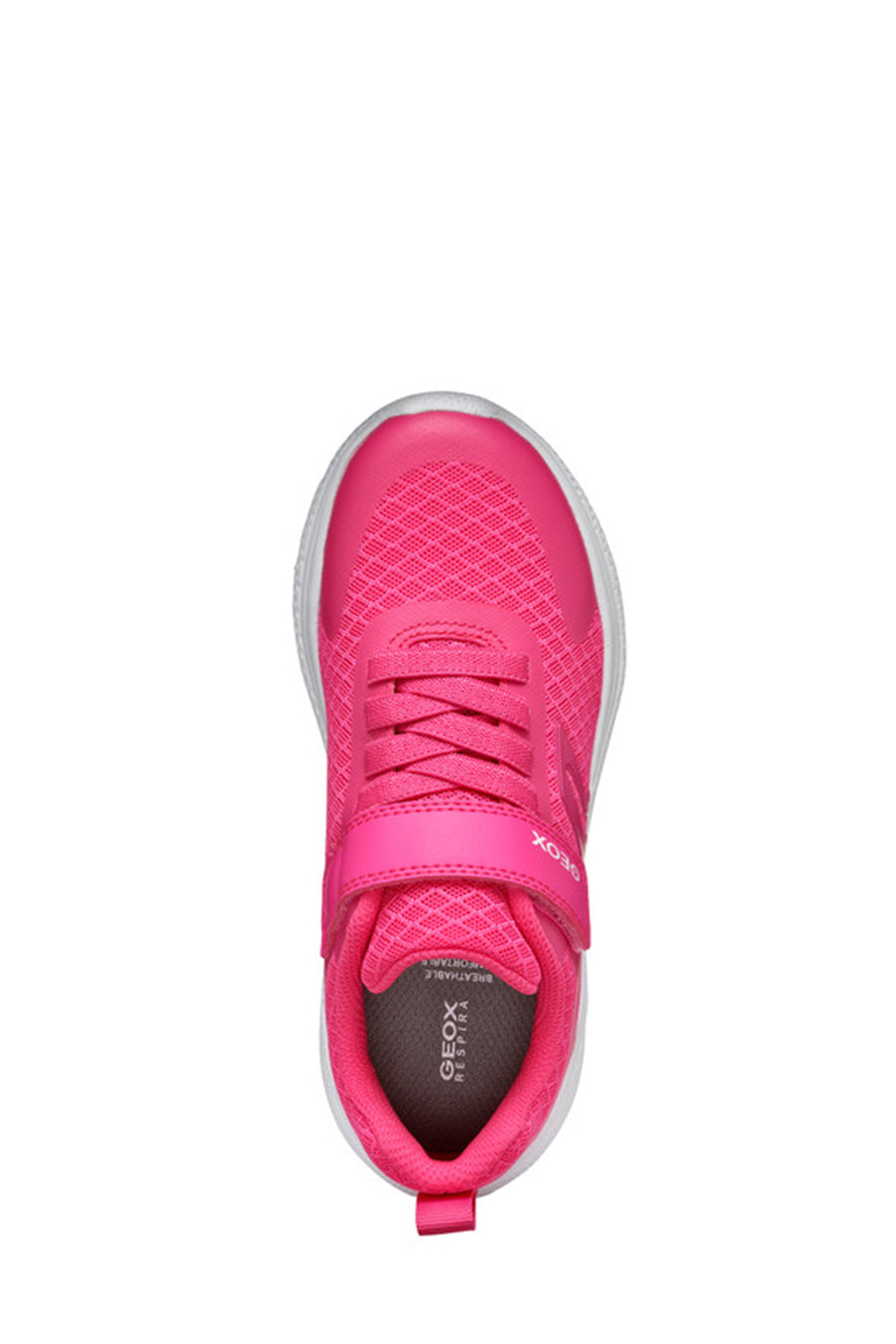 Geox Girls Pink Sprintye Banded Fabric Sneakers