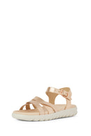 Geox Girls Copper Soleima Girl Glitter Sandals | Derimod