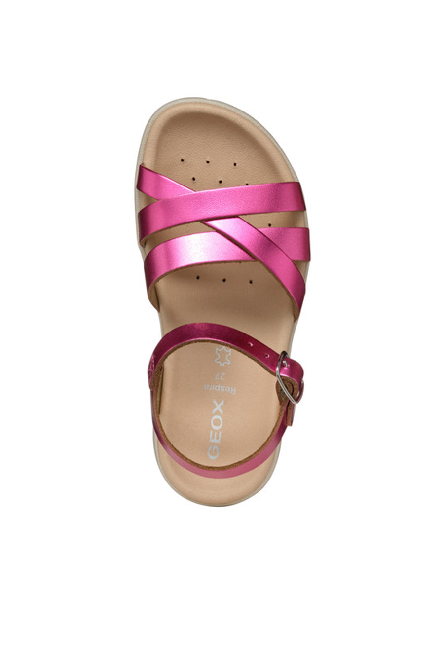 Geox Girls Fuchsia Anatomical Glittery Sandals