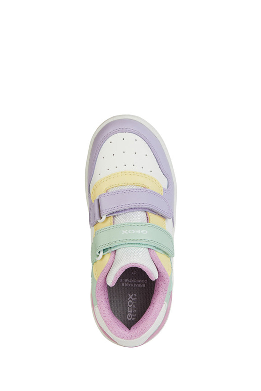 
Geox Girls White Washiba Strap Leather Sneaker
