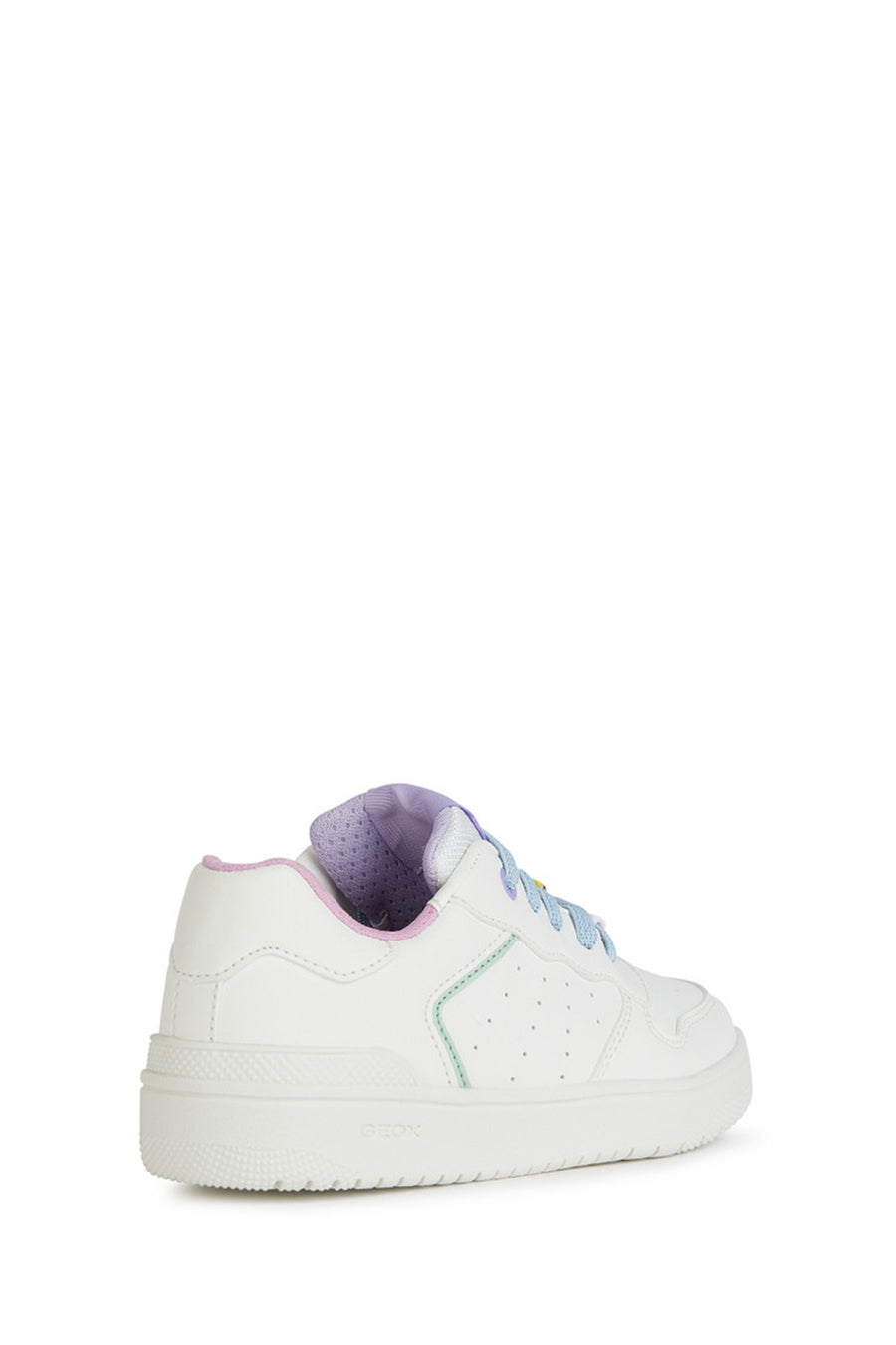 Geox Kız Çocuk Beyaz Washiba Bağcıklı Deri Sneaker