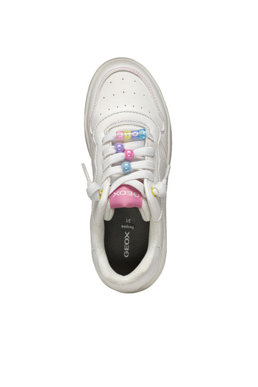 Geox Kız Çocuk Beyaz Washiba Girl Sneaker