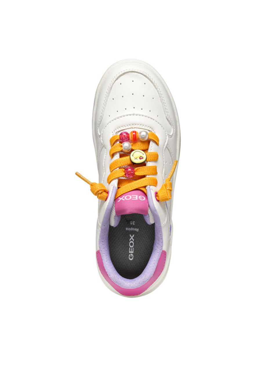 Geox Girls White J Washiba Sneakers