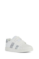 Geox Girl White Eclyper Girl Glitter Sneaker | Derimod