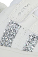 Geox Girl White Eclyper Girl Glitter Sneaker | Derimod