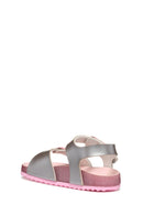 Geox Girls Silver Adriel Glitter Sandals | Derimod