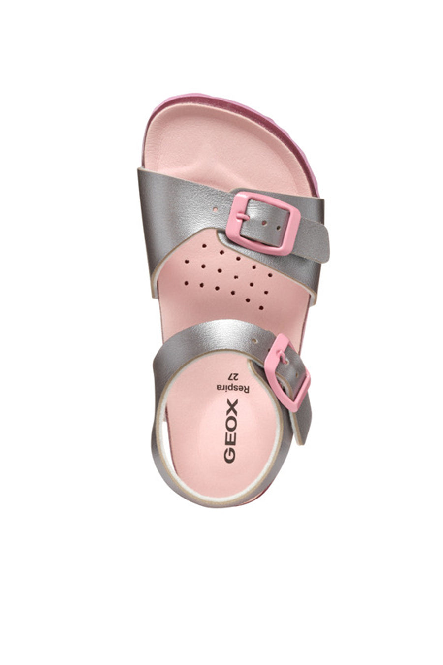Geox Girls Silver Adriel Glitter Sandals