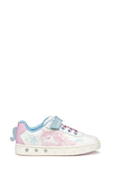 Geox Girl White Skylin Patterned Sneaker | Derimod