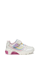 Geox Girls White Fadinlight Sneaker | Derimod