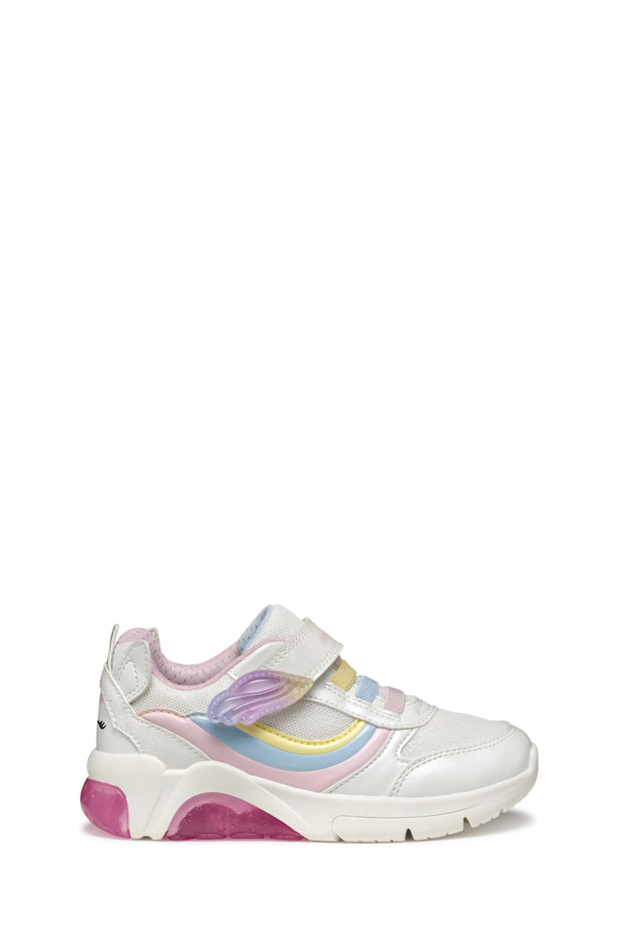 Geox Girls White Fadinlight Sneaker J55M4A0KNGNC0653 | Derimod