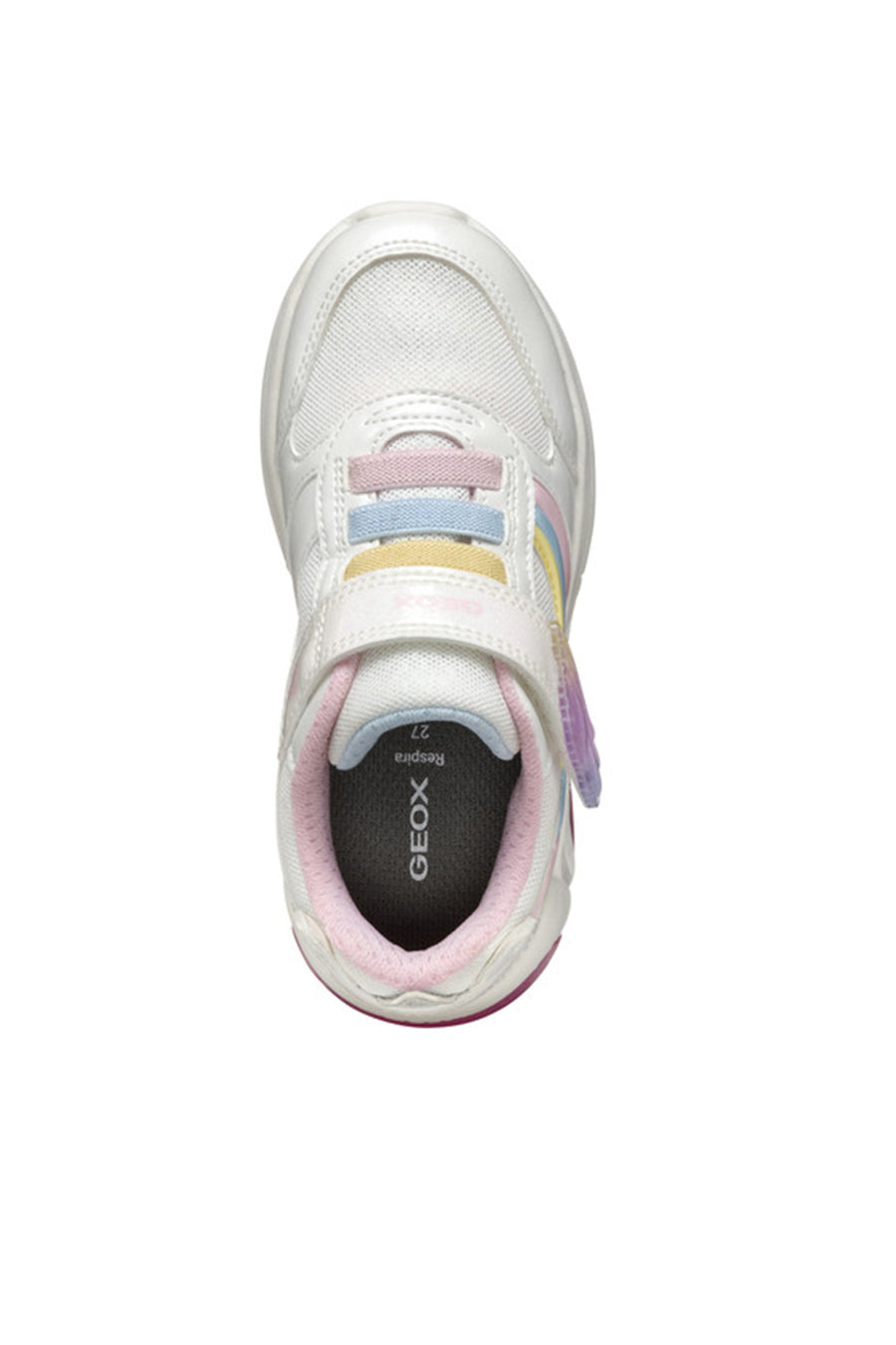 Geox Girls White Fadinlight Sneaker